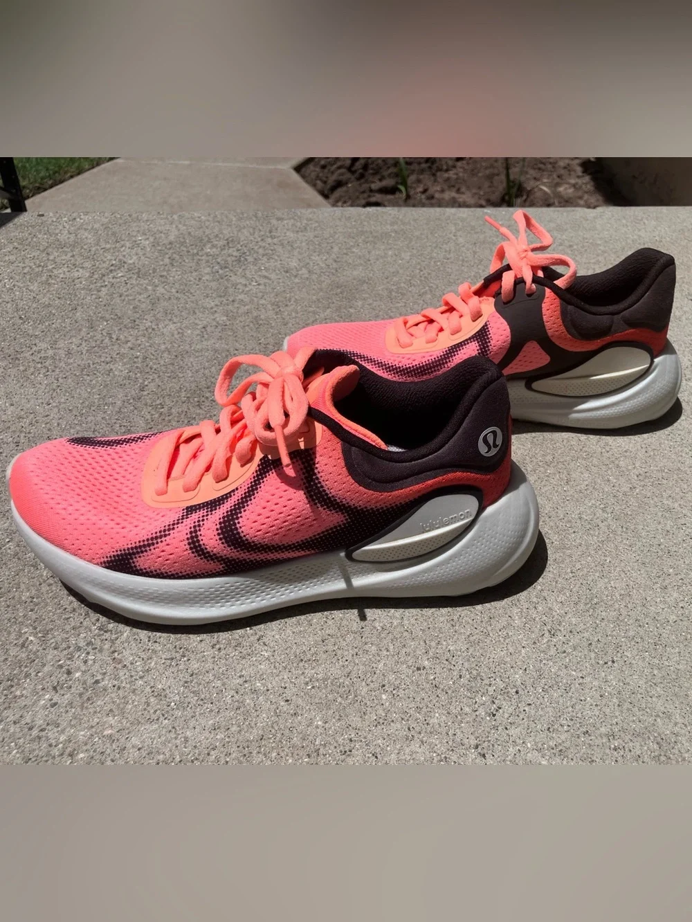 Lululemon Women's BeyondFeel Running Shoes - Size 7, Orange & Black